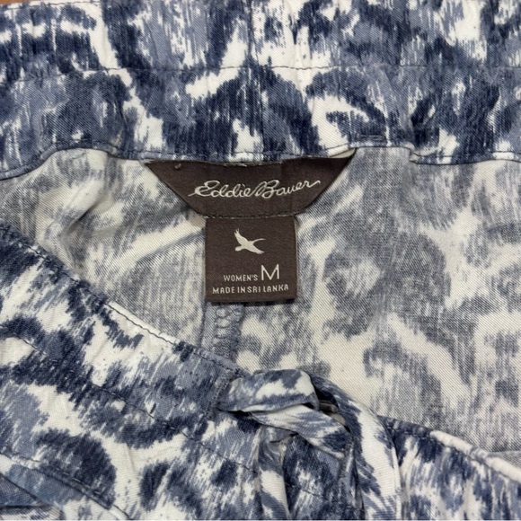 Eddie Bauer Ikat Print Drawstring Skirt w/Pockets | M but runs big | EUC - Picture 3 of 6